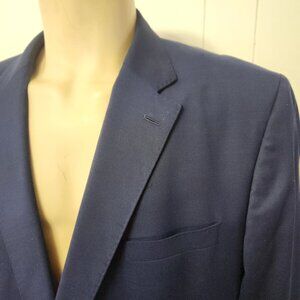 Cremieux suit 52L blue wool silk men's 2 pc